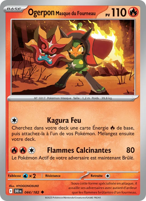 Ogerpon Masque du Fourneau (Rivalités Destinées #044/182)