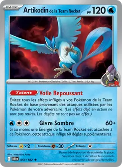 Artikodin de la Team Rocket (Rivalités Destinées #051/182)