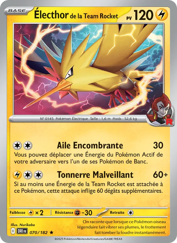 Électhor de la Team Rocket (Rivalités Destinées #070/182)
