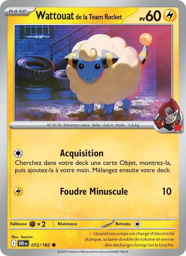 Wattouat de la Team Rocket (Rivalités Destinées #072/182)
