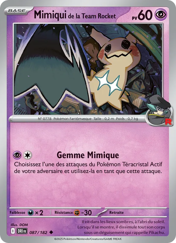 Mimiqui de la Team Rocket (Rivalités Destinées #087/182)