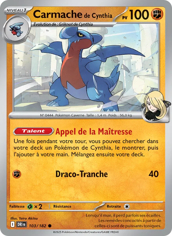 Carmache de Cynthia (Rivalités Destinées #103/182)