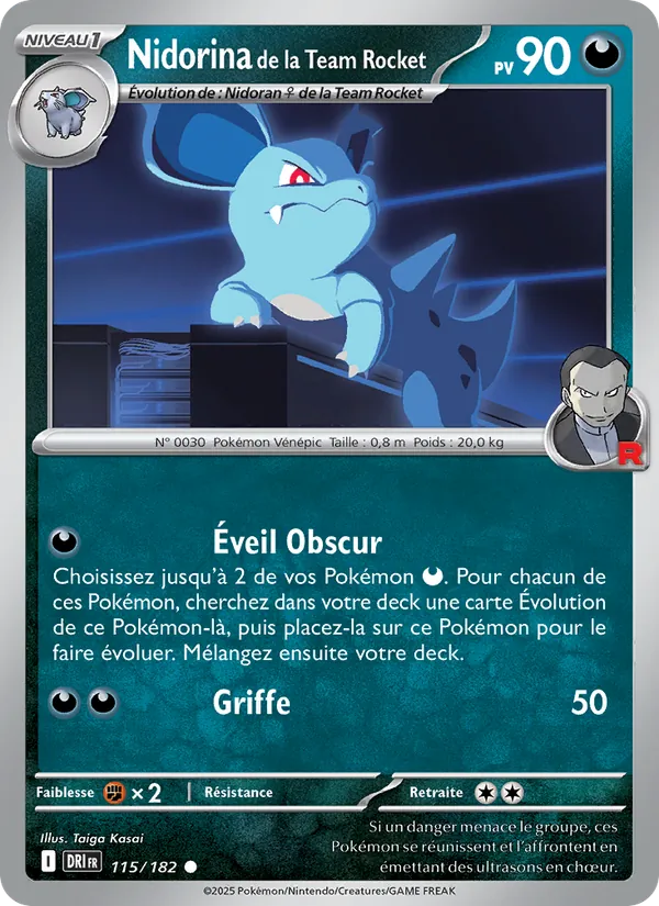 Nidorina de la Team Rocket (Rivalités Destinées #115/182)