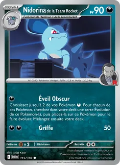 Nidorina de la Team Rocket (Rivalités Destinées #115/182)