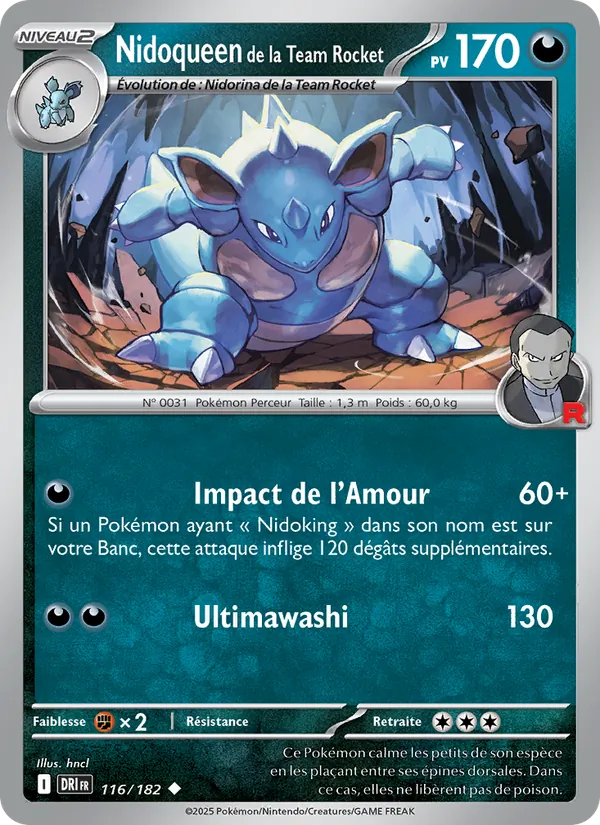 Nidoqueen de la Team Rocket (Destined Rivals #116/182)