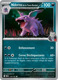 Nidorino de la Team Rocket (Rivalités Destinées #118/182)