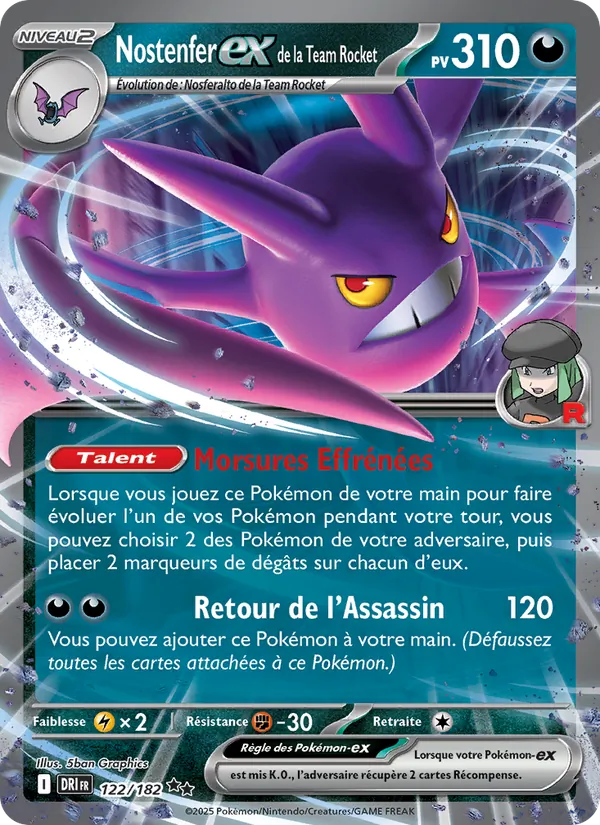 Nostenfer-ex de la Team Rocket (Rivalités Destinées #122/182)