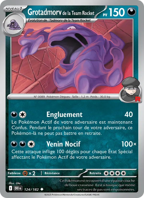 Grotadmorv de la Team Rocket (Destined Rivals #124/182)