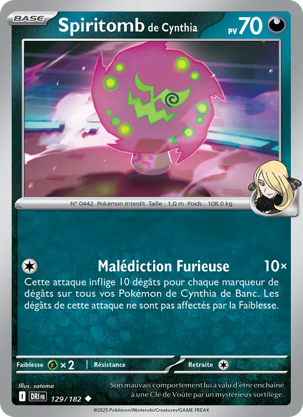 Spiritomb de Cynthia (Rivalités Destinées #129/182)