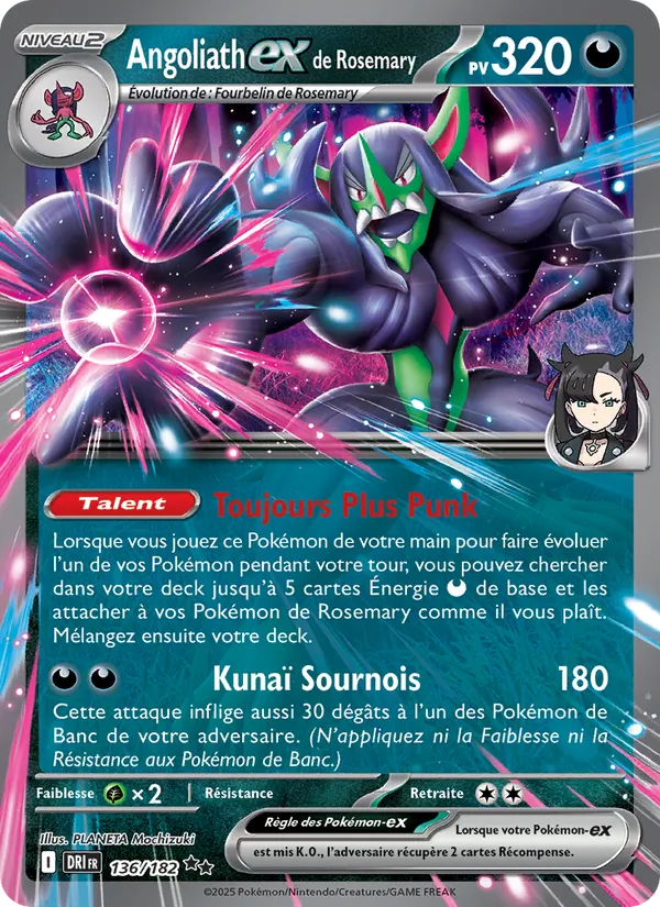Angoliath-ex de Rosemary (Destined Rivals #136/182)