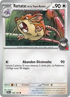 Rattatac de la Team Rocket (Rivalités Destinées #148/182)