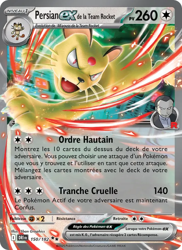 Persian-ex de la Team Rocket (Rivalités Destinées #150/182)