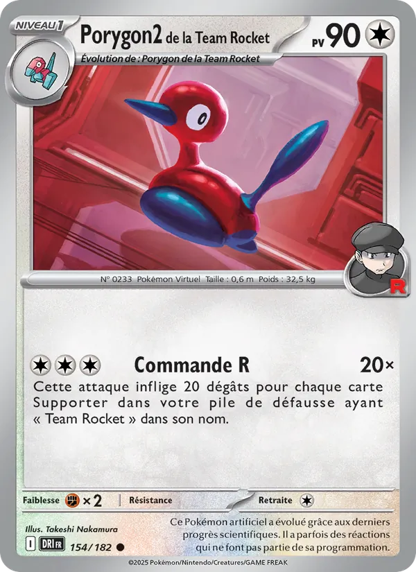 Porygon2 de la Team Rocket (Rivalités Destinées #154/182)