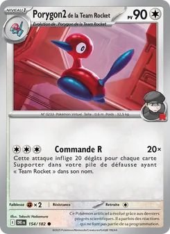 Porygon2 de la Team Rocket (Rivalités Destinées #154/182)