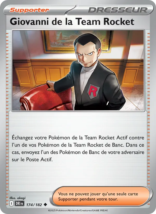 Giovanni de la Team Rocket (Rivalités Destinées #174/182)