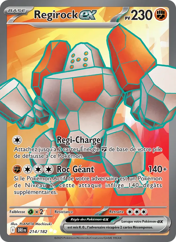 Regirock-ex (Destined Rivals #214/182)