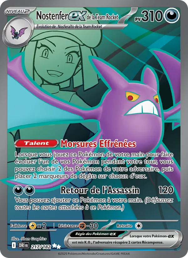 Nostenfer-ex de la Team Rocket (Rivalités Destinées #217/182)