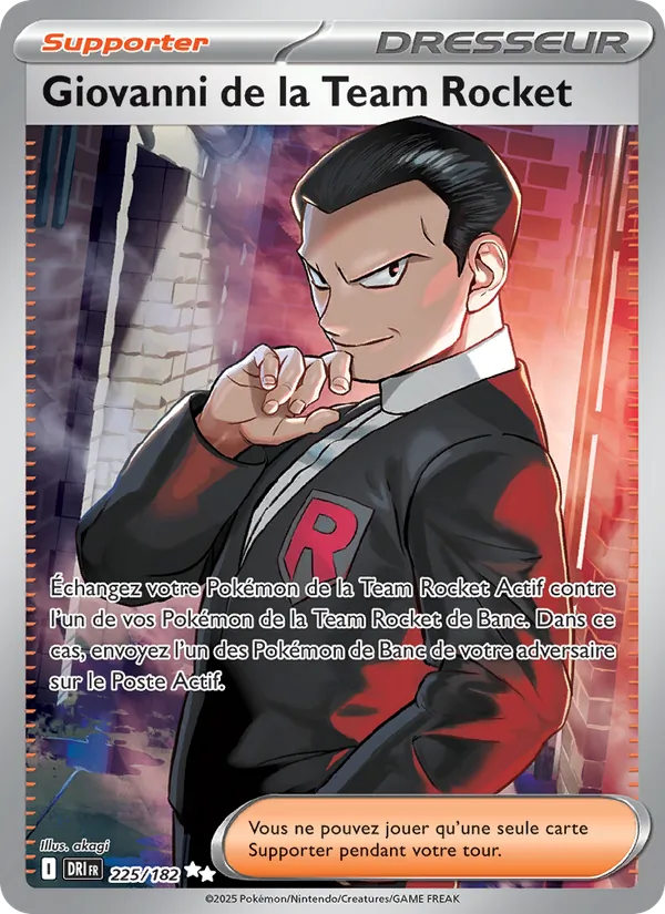 Giovanni de la Team Rocket (Rivalités Destinées #225/182)