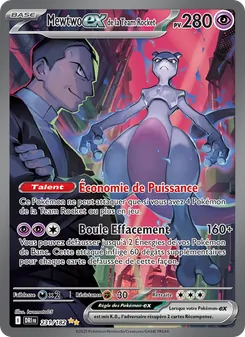 Mewtwo-ex de la Team Rocket (Rivalités Destinées #231/182)