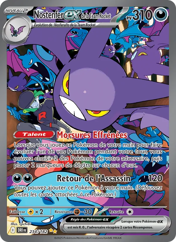Nostenfer-ex de la Team Rocket (Destined Rivals #234/182)
