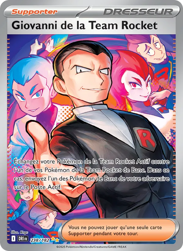 Giovanni de la Team Rocket (Rivalités Destinées #238/182)