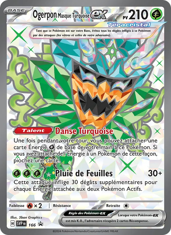 Ogerpon Masque Turquoise-ex (SVP Black Star Promos #166/225)