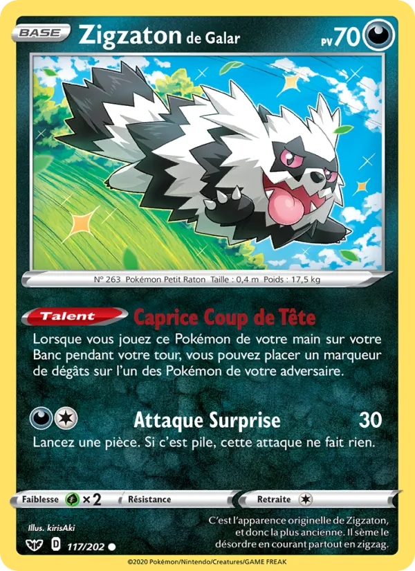 Zigzaton de Galar (Épée et Bouclier #117/202)