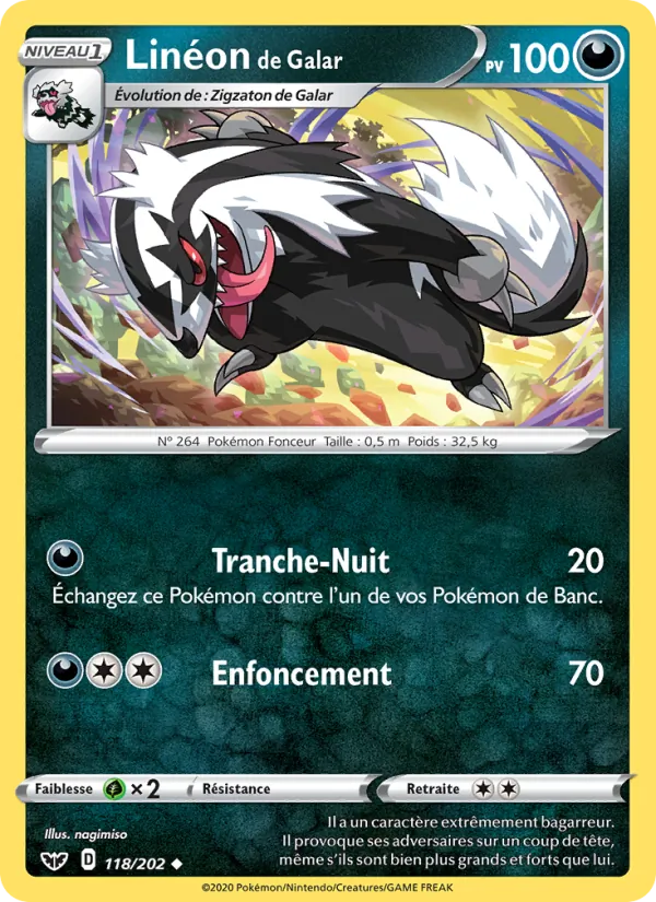 Linéon de Galar (Sword & Shield #118/202)