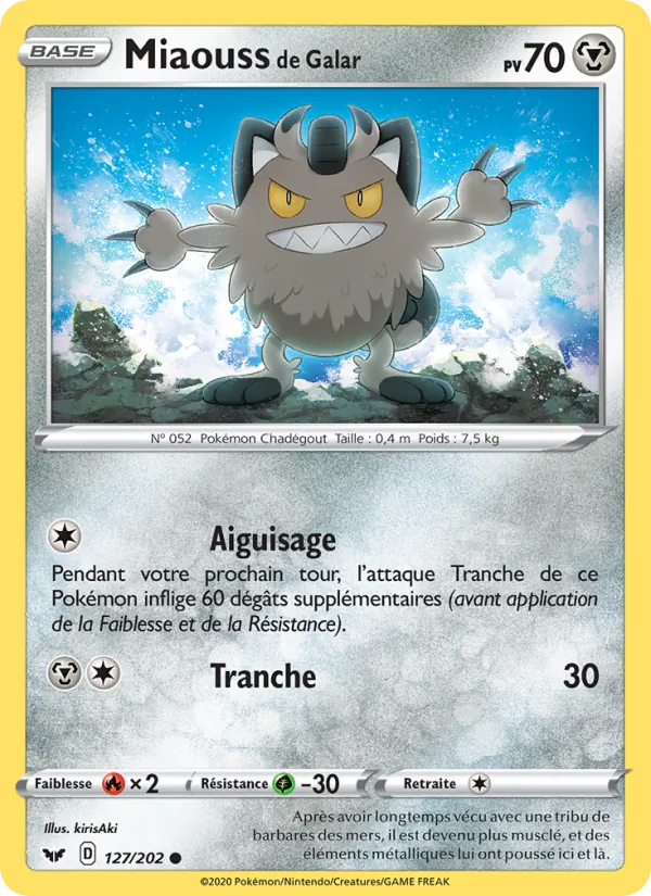 Miaouss de Galar (Épée et Bouclier #127/202)