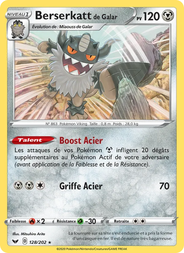 Berserkatt de Galar (Sword & Shield #128/202)