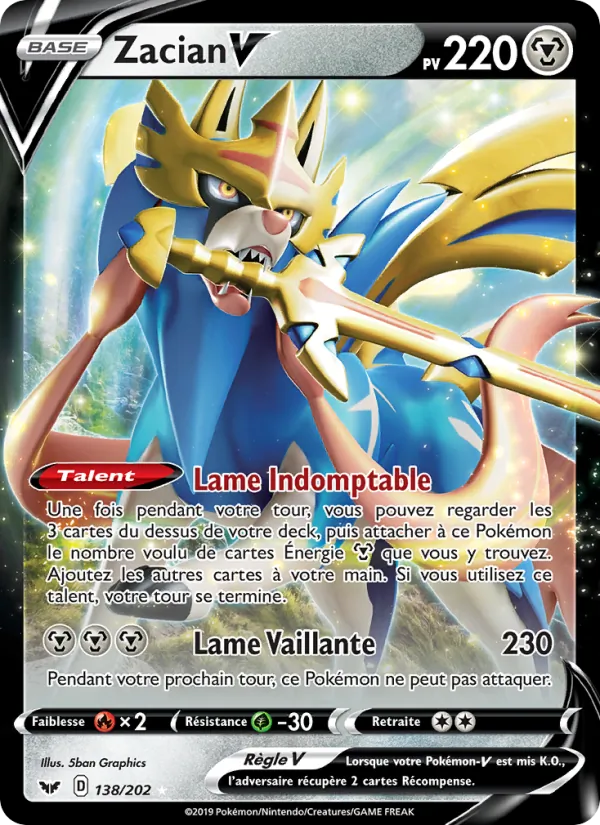 Zacian V (Sword & Shield #138/202)