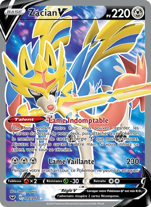 Zacian V (Sword & Shield #195/202)