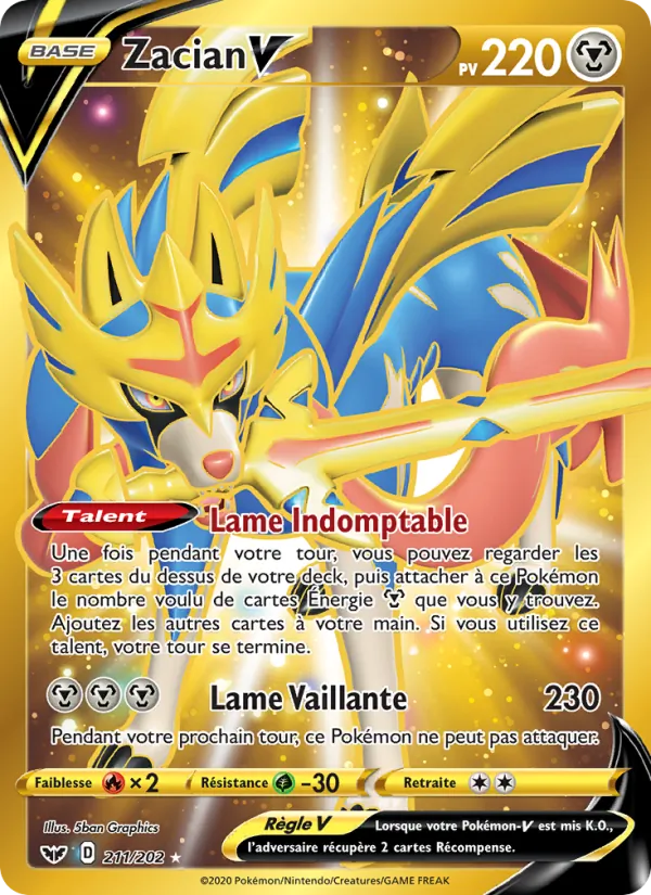 Zacian V (Épée et Bouclier #211/202)