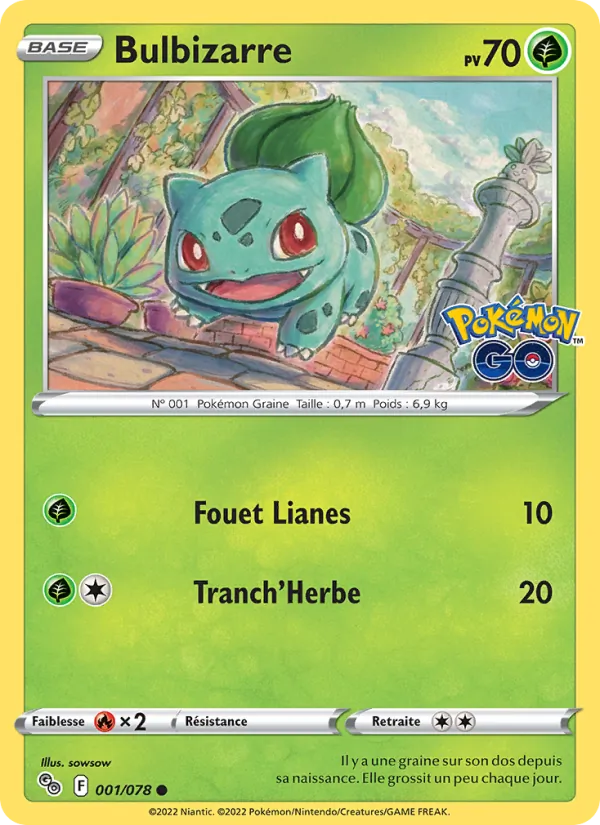 Bulbizarre (Pokémon GO #001/78)
