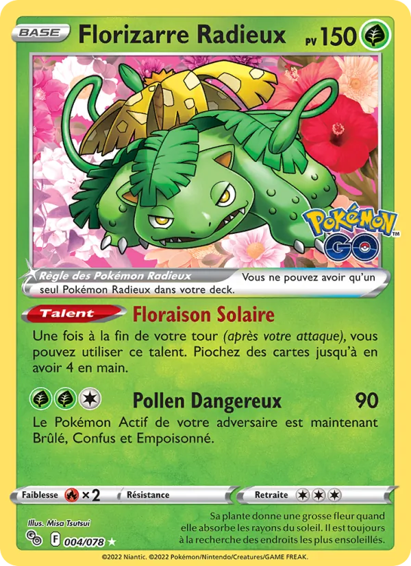 Florizarre Radieux (Pokémon GO #004/78)
