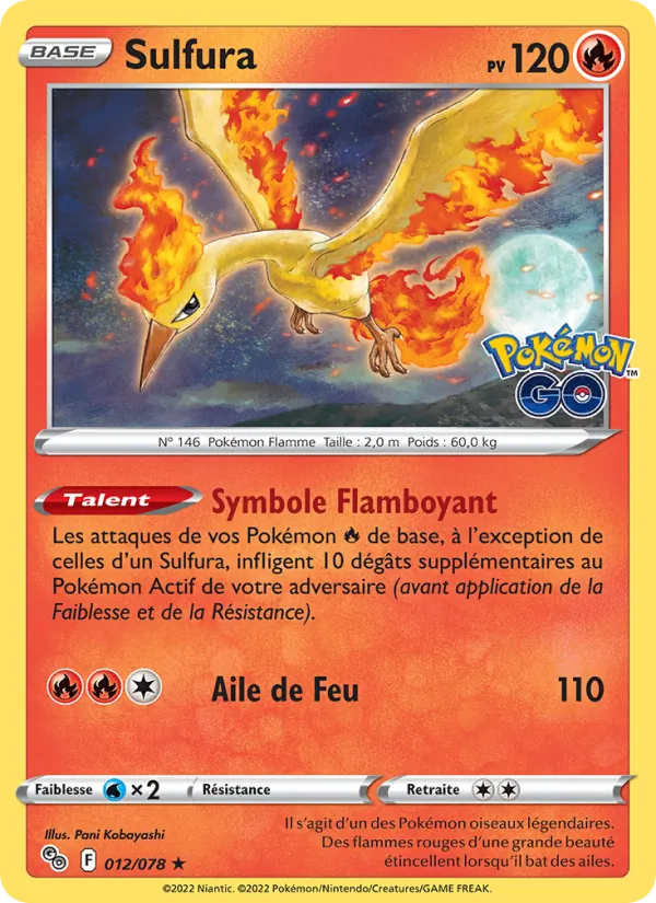 Sulfura (Pokémon GO #012/78)