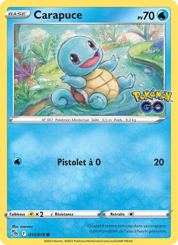 Carapuce (Pokémon GO #015/78)