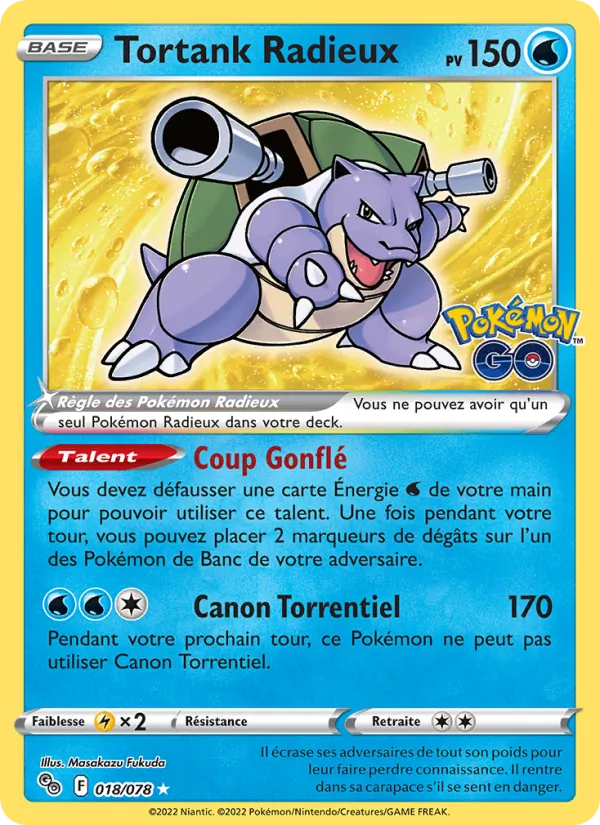 Tortank Radieux (Pokémon GO #018/78)