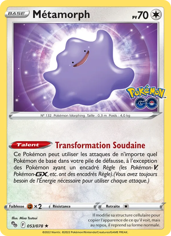 Métamorph (Pokémon GO #053/78)