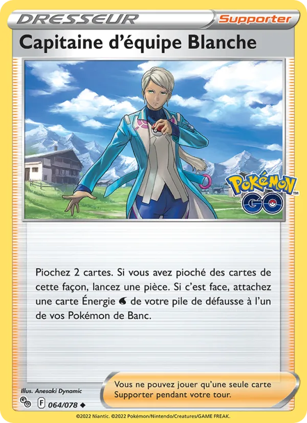 Capitaine d'équipe Blanche (Pokémon GO #064/78)
