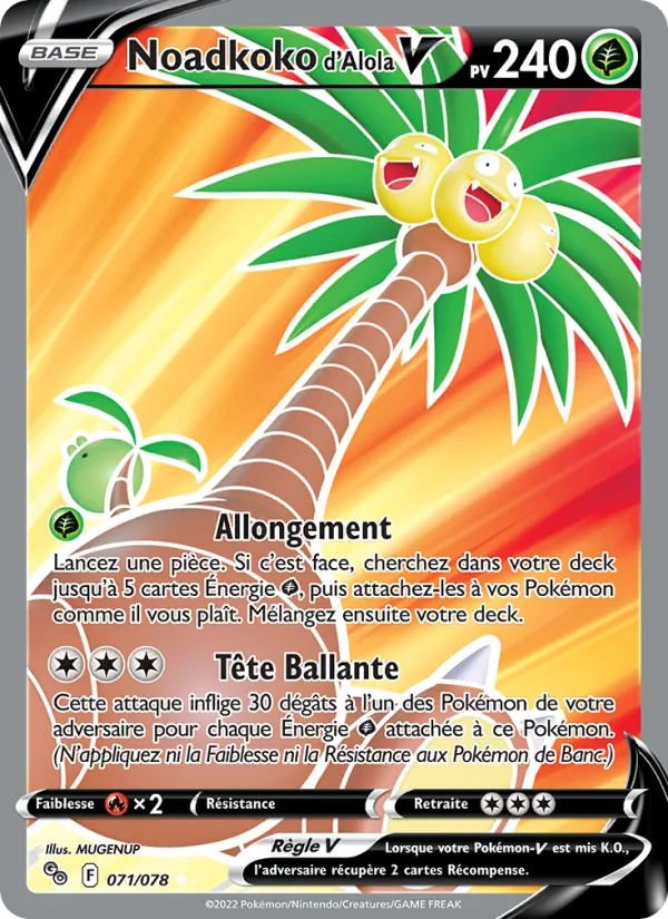 Noadkoko d'Alola V (Pokémon GO #071/78)