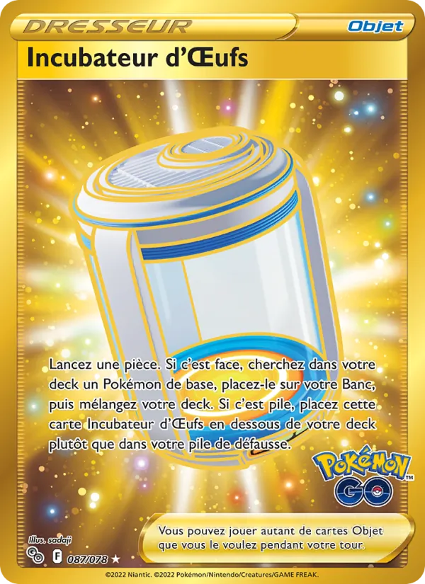 Incubateur d'Œufs (Pokémon GO #087/78)