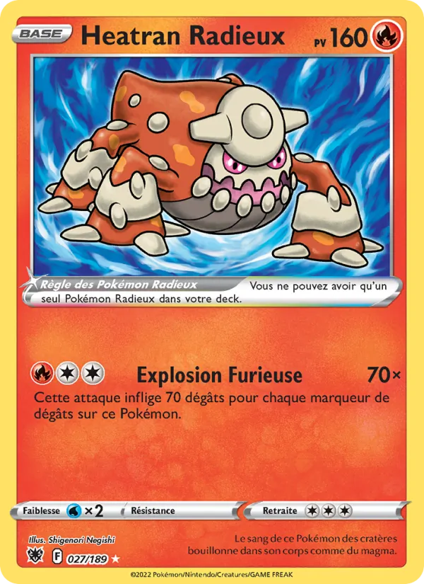 Heatran Radieux (Astres Radieux #027/189)