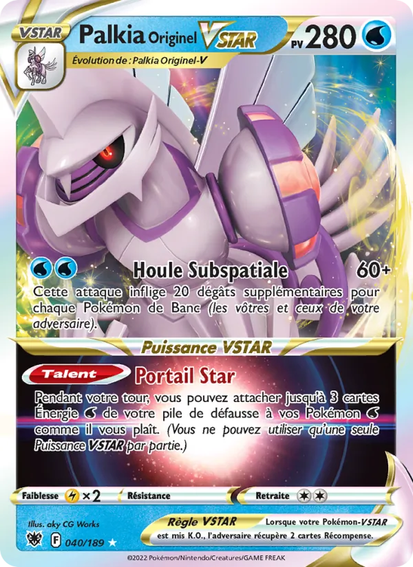 Palkia Originel VSTAR (Astres Radieux #040/189)