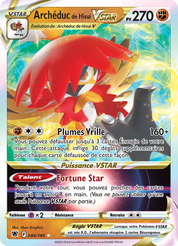 Archéduc de Hisui VSTAR (Astres Radieux #084/189)