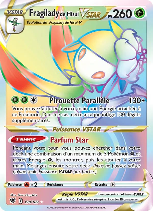 Fragilady de Hisui VSTAR (Astral Radiance #190/189)