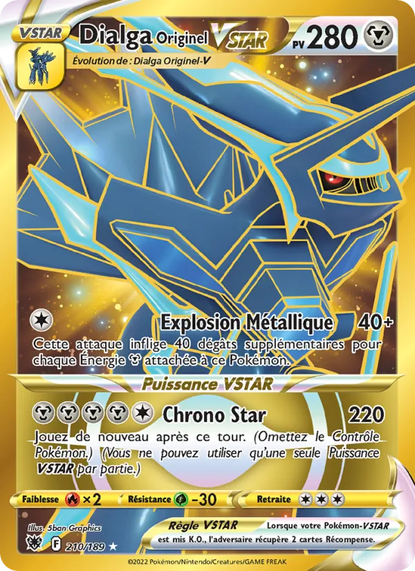 Dialga Originel VSTAR (Astral Radiance #210/189)