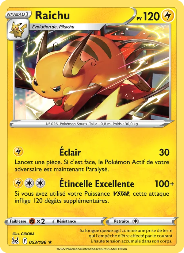 Raichu (Lost Origin #053/196)