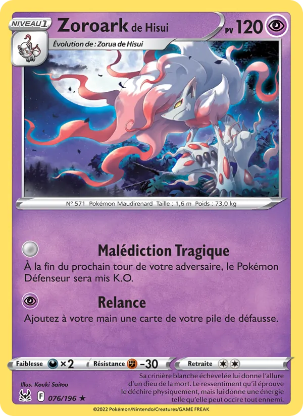 Zoroark de Hisui (Lost Origin #076/196)