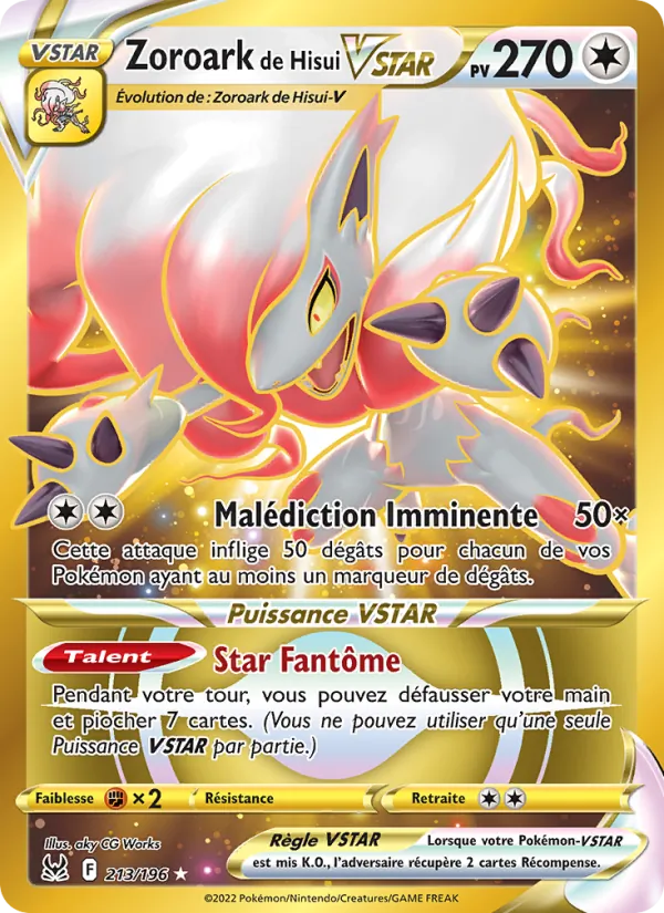 Zoroark de Hisui VSTAR (Lost Origin #213/196)